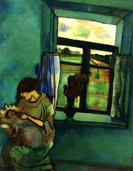 Marc Chagall, Bella and Ida by the Window, 1916.