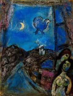 Marc Chagall, Evening at the Window, 1950.