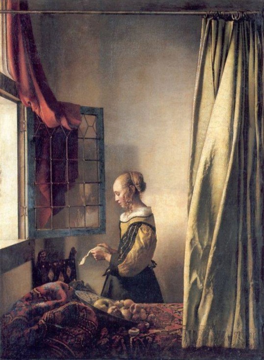 Johannes Vermeer, Girl Reading a Letter at an Open Window, 1657-59