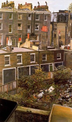 Lucian Freud, Waste Ground with Houses, Paddington, London, 1970-1972.