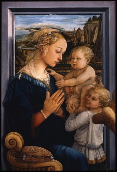 Fra Filippo Lippi, Madonna and Child with Two Angels, 1465.