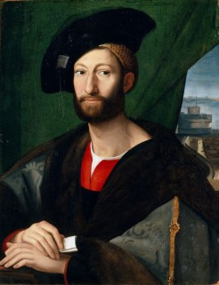 Raphael Sanzio, Portrait of Giuliano de Medici Duke of Nemours, 1515.